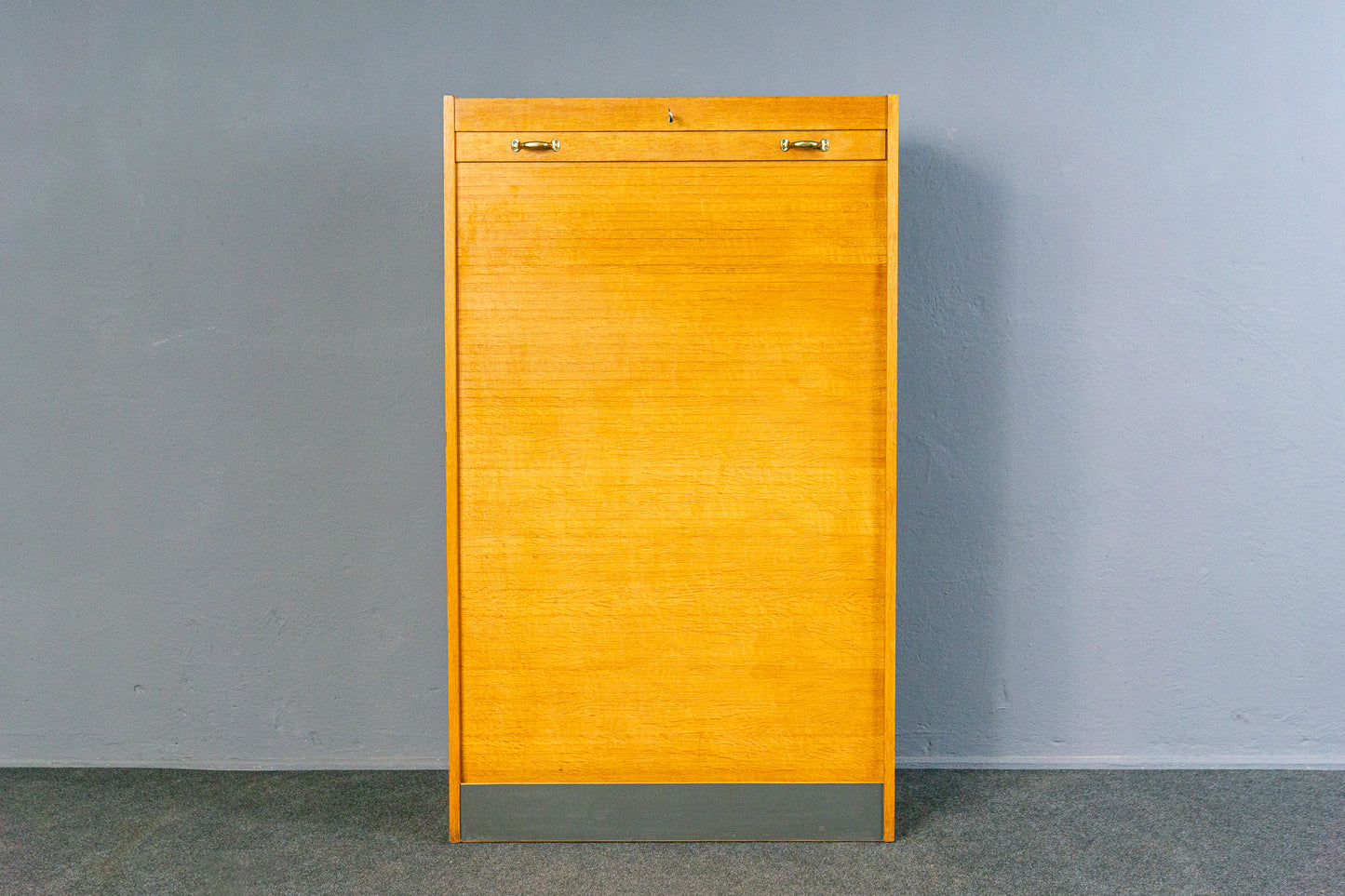 Vintage Rollladenschrank Regal Kommode Schrank Büro Alt MÖBLINGER 2504_0703