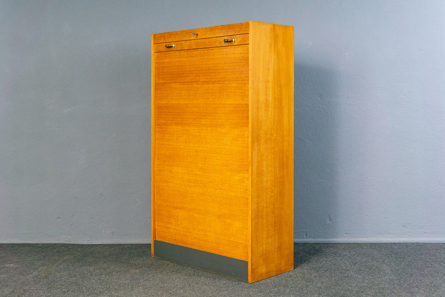 Vintage Rollladenschrank Regal Kommode Schrank Büro Alt MÖBLINGER 2504_0703