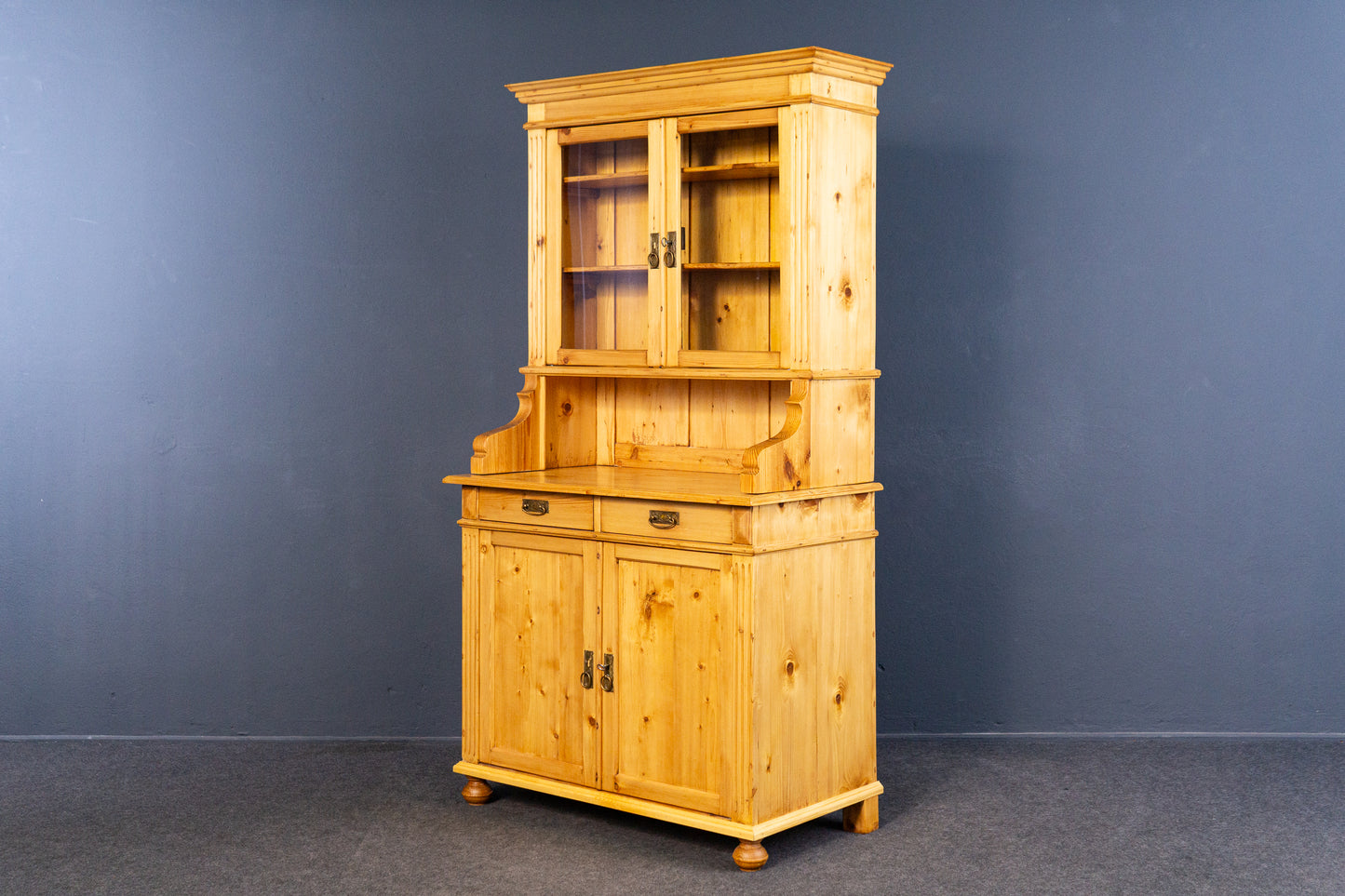 Buffet Schrank Vintage Vitrine Regal Kommode Alt Antik MÖBLINGER 2409_0504