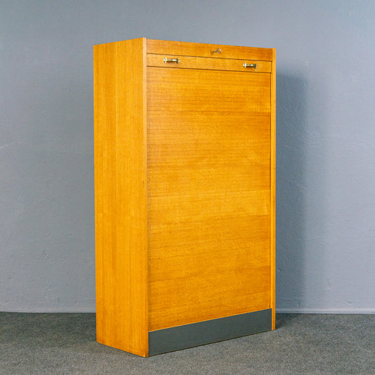 Vintage Rollladenschrank Regal Kommode Schrank Büro Alt MÖBLINGER 2504_0703
