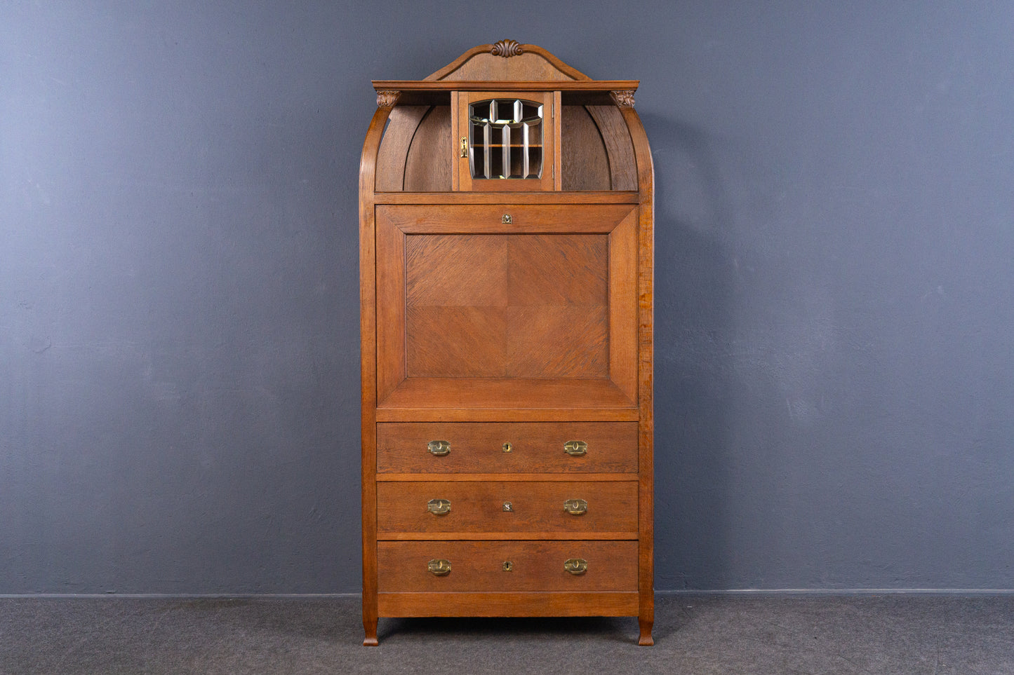 Sekretär Schrank Schreibtisch Desk Büro Kommode Alt Antik MÖBLINGER 2409_0904