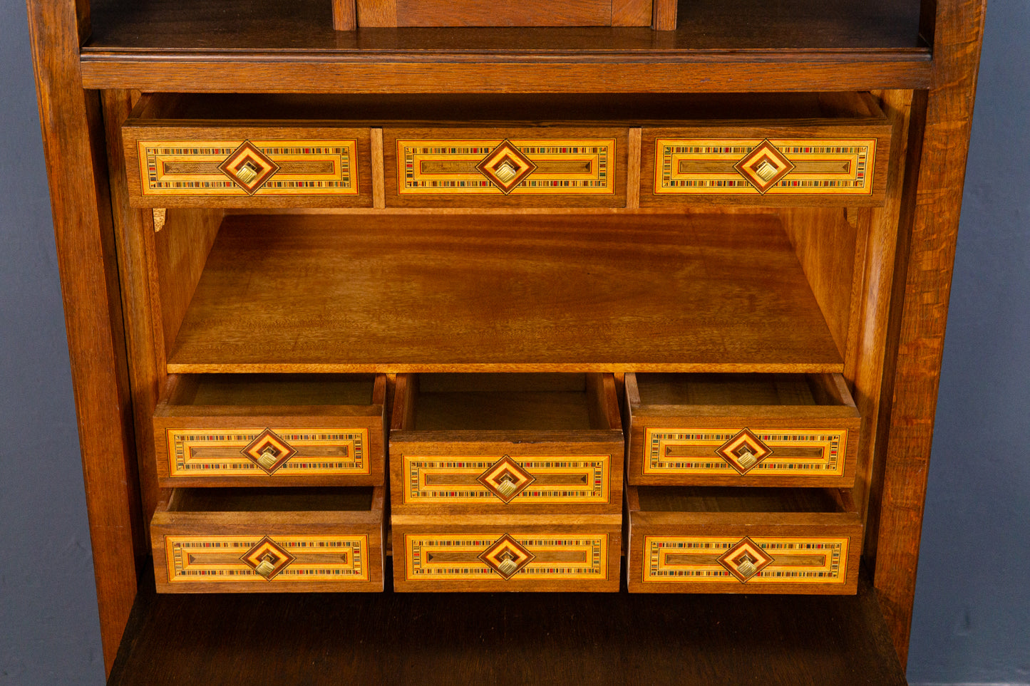 Sekretär Schrank Schreibtisch Desk Büro Kommode Alt Antik MÖBLINGER 2409_0904