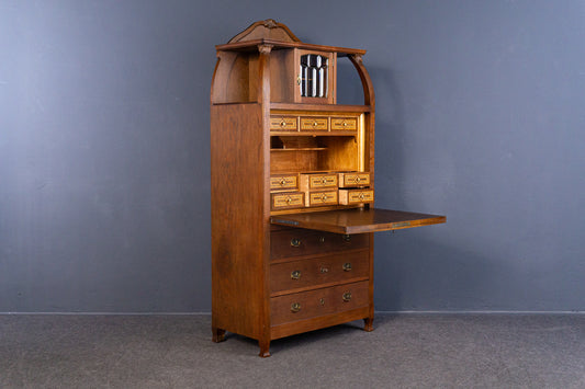 Sekretär Schrank Schreibtisch Desk Büro Kommode Alt Antik MÖBLINGER 2409_0904