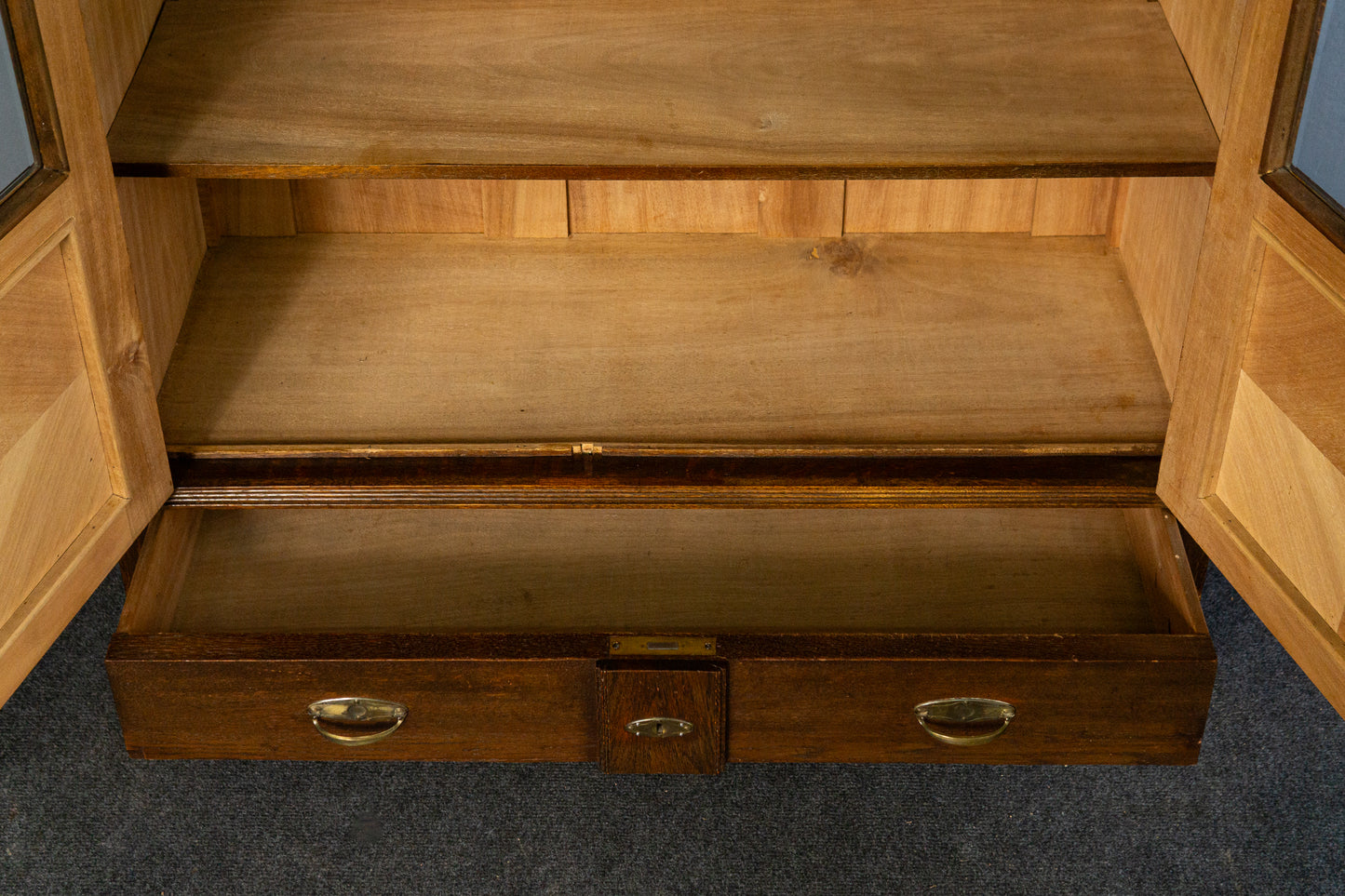Antik Bücherschrank Regal Schrank Kommode Vintage Alt MÖBLINGER 2504_1403