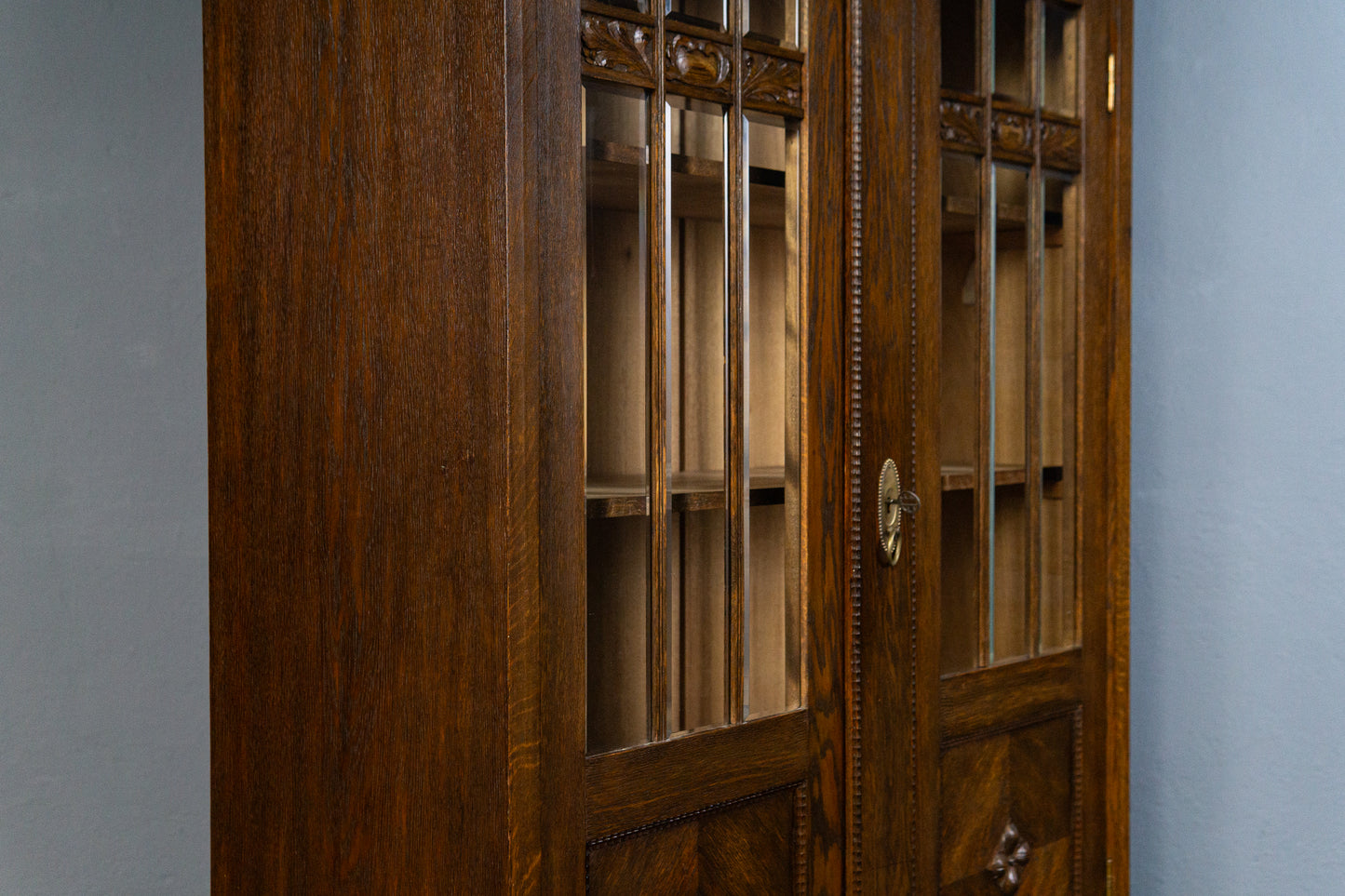 Antik Bücherschrank Regal Schrank Kommode Vintage Alt MÖBLINGER 2504_1403