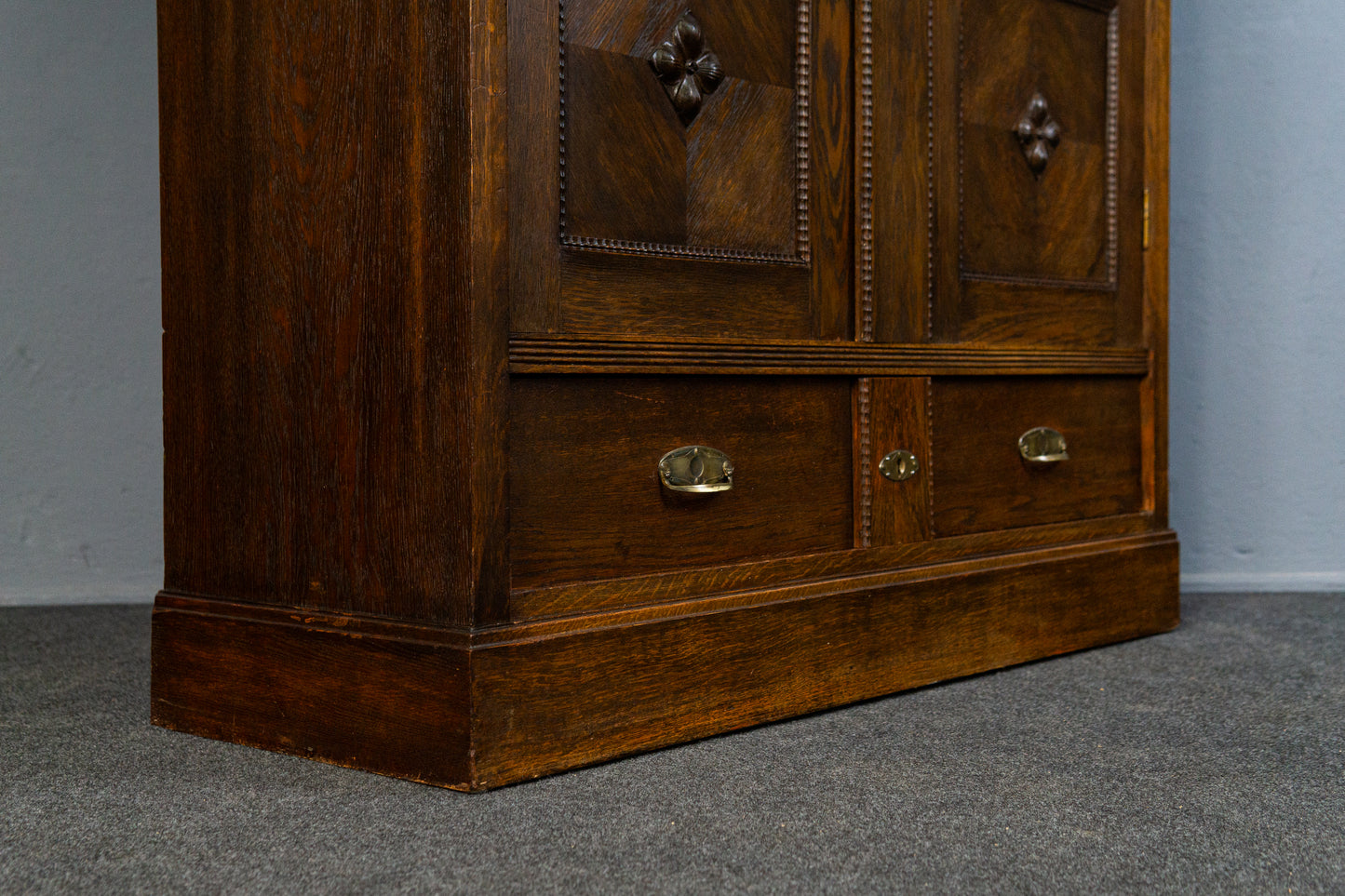 Antik Bücherschrank Regal Schrank Kommode Vintage Alt MÖBLINGER 2504_1403