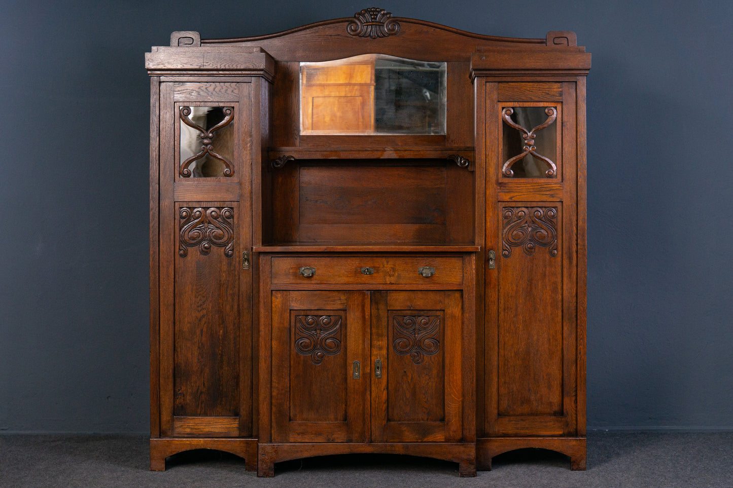 Vintage Anrichte Buffet Kommode Regal Schrank Alt Antik 2309_2501