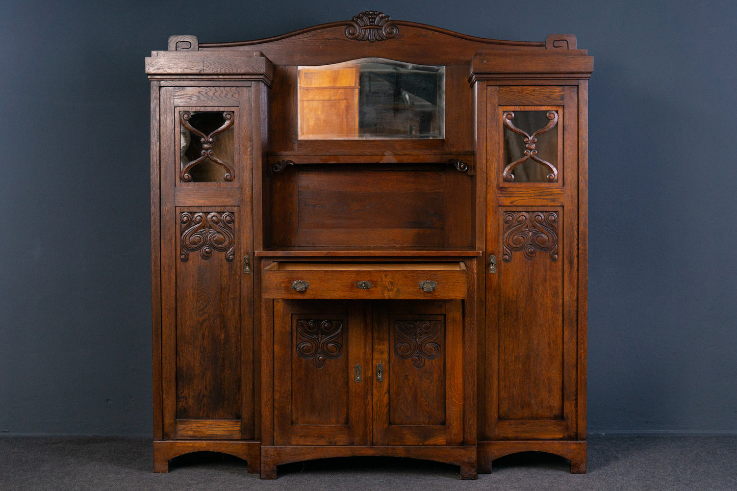 Vintage Anrichte Buffet Kommode Regal Schrank Alt Antik 2309_2501