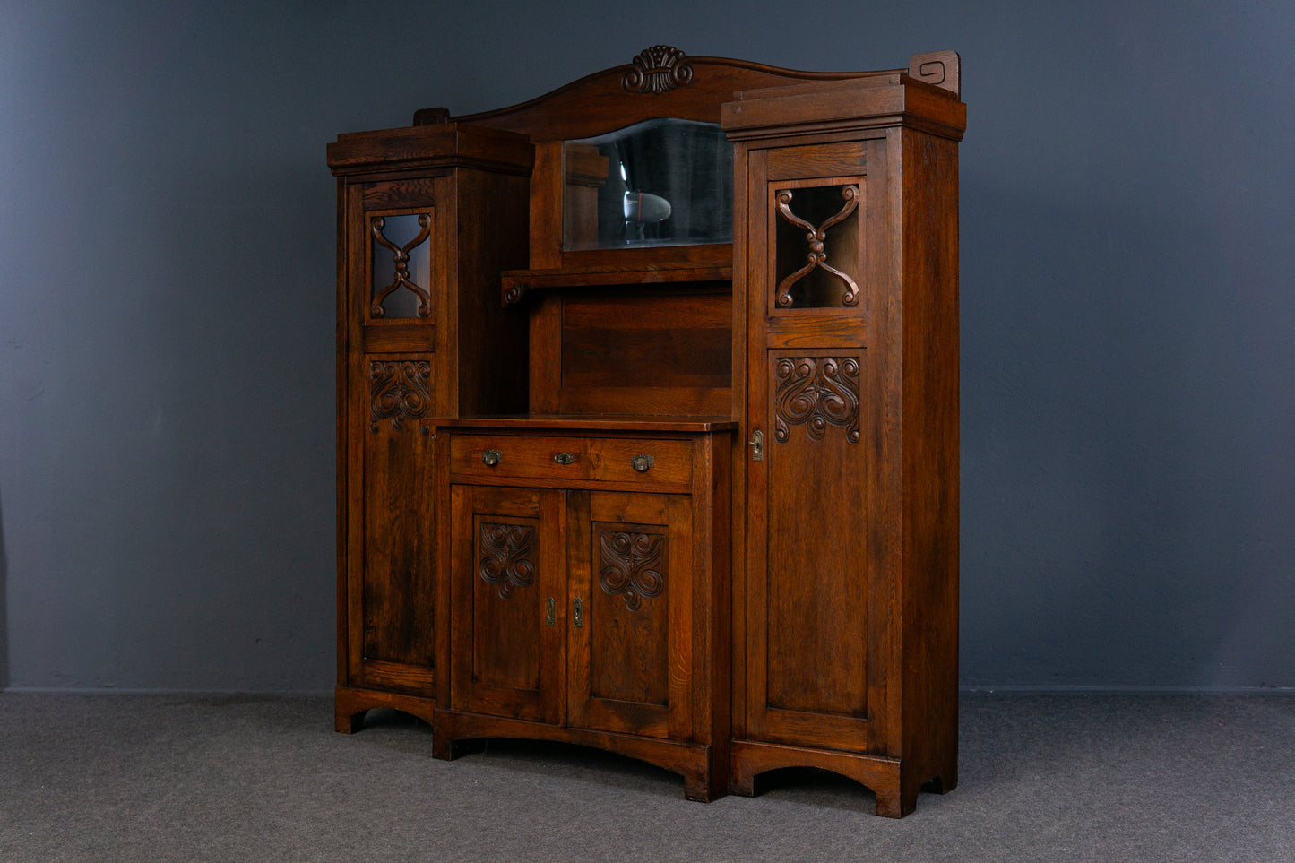 Vintage Anrichte Buffet Kommode Regal Schrank Alt Antik 2309_2501