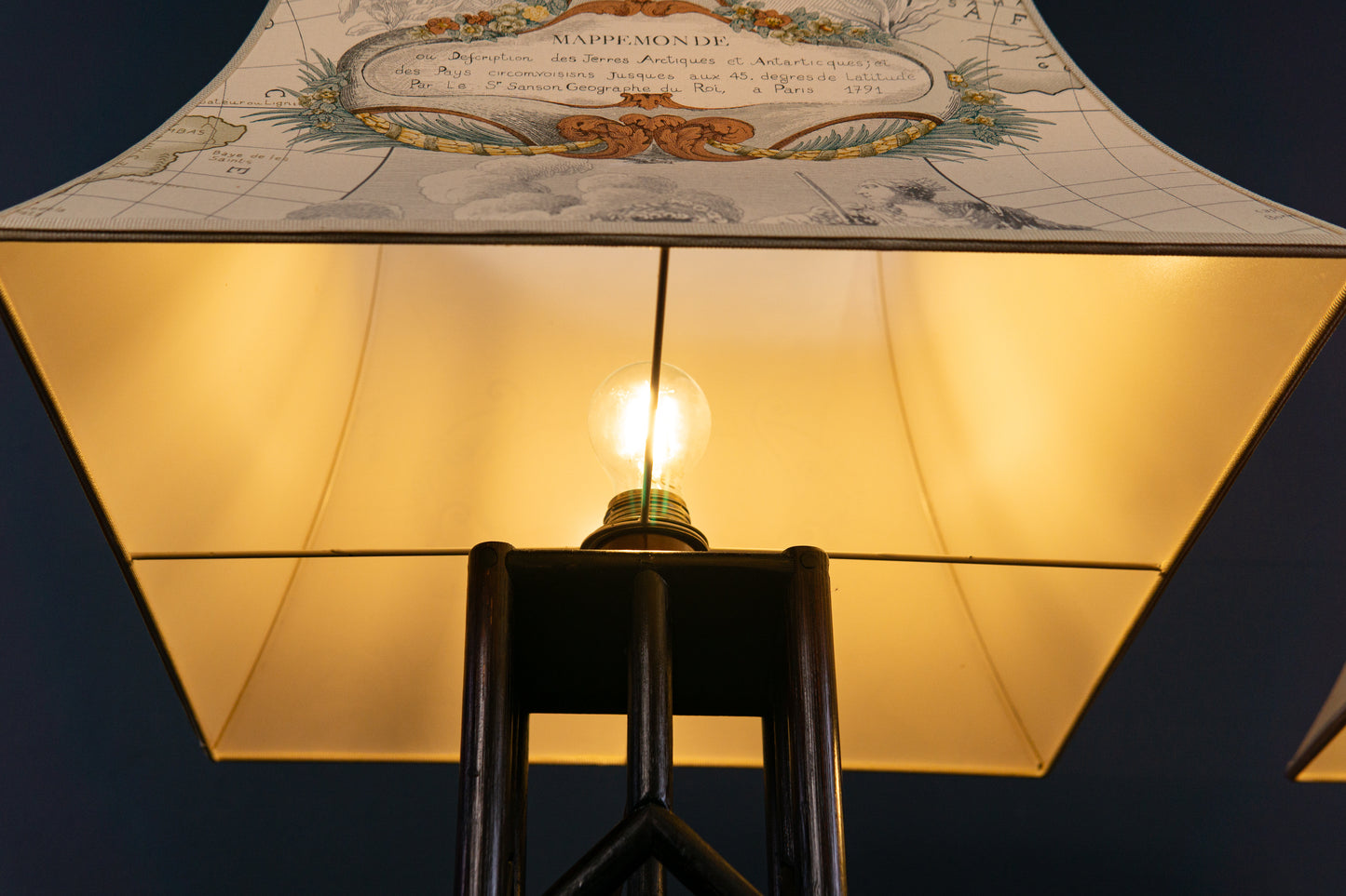 Paar Tischleuchten Leuchten Lampen Deko Alt Vintage MÖBLINGER 2409_2303