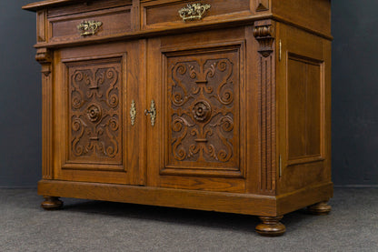 Gründerzeit Buffet Schrank Regal Anrichte Alt Antik 2210_1301