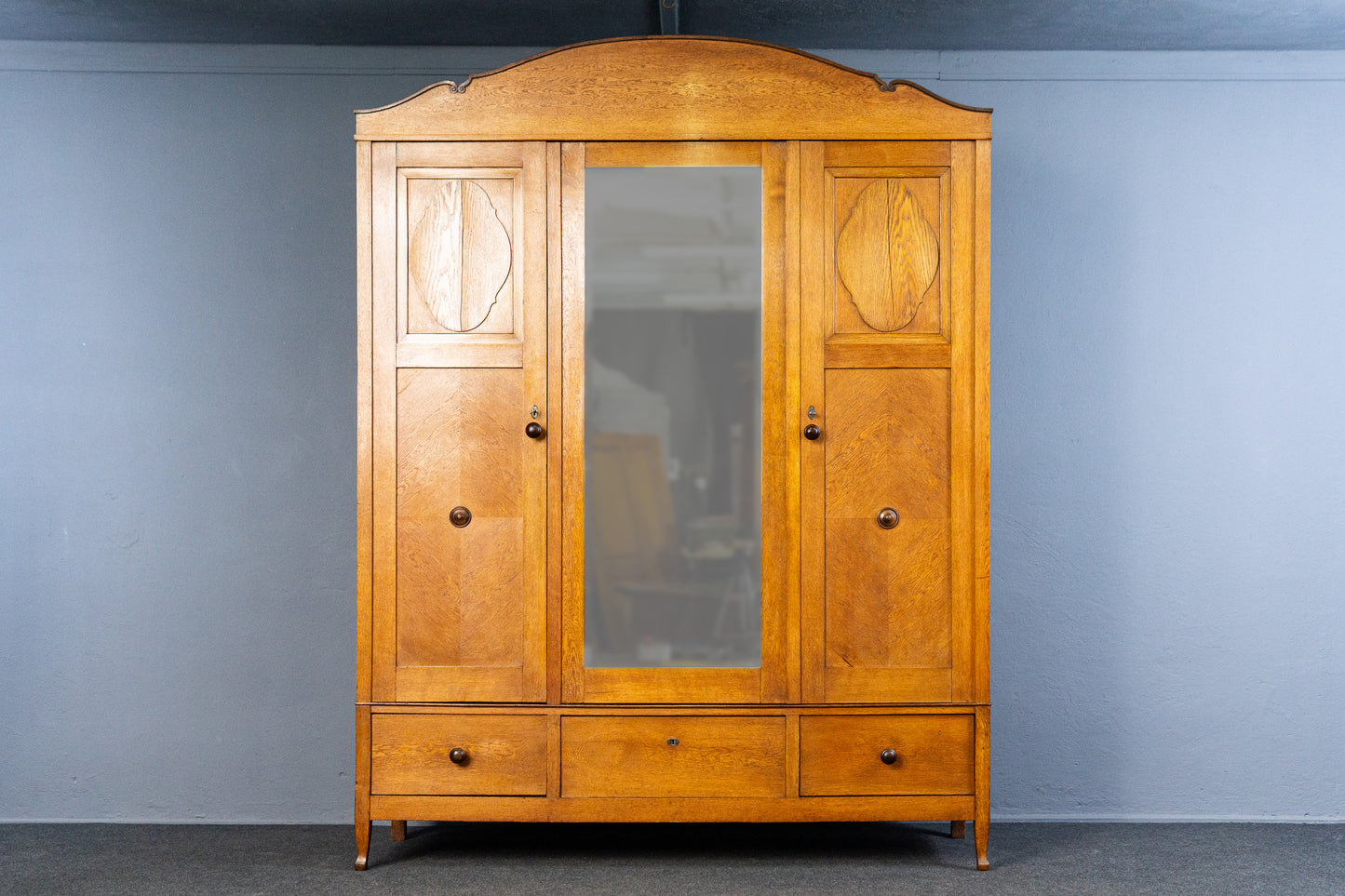 Vintage Kleiderschrank Garderobe Regal Kommode Alt Antik MÖBLINGER 2505_0501