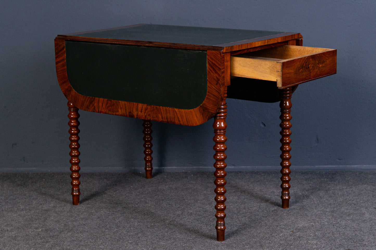 Biedermeier Tisch Spieltisch Stuhl Tafel Büro Alt Antik 2310_0702