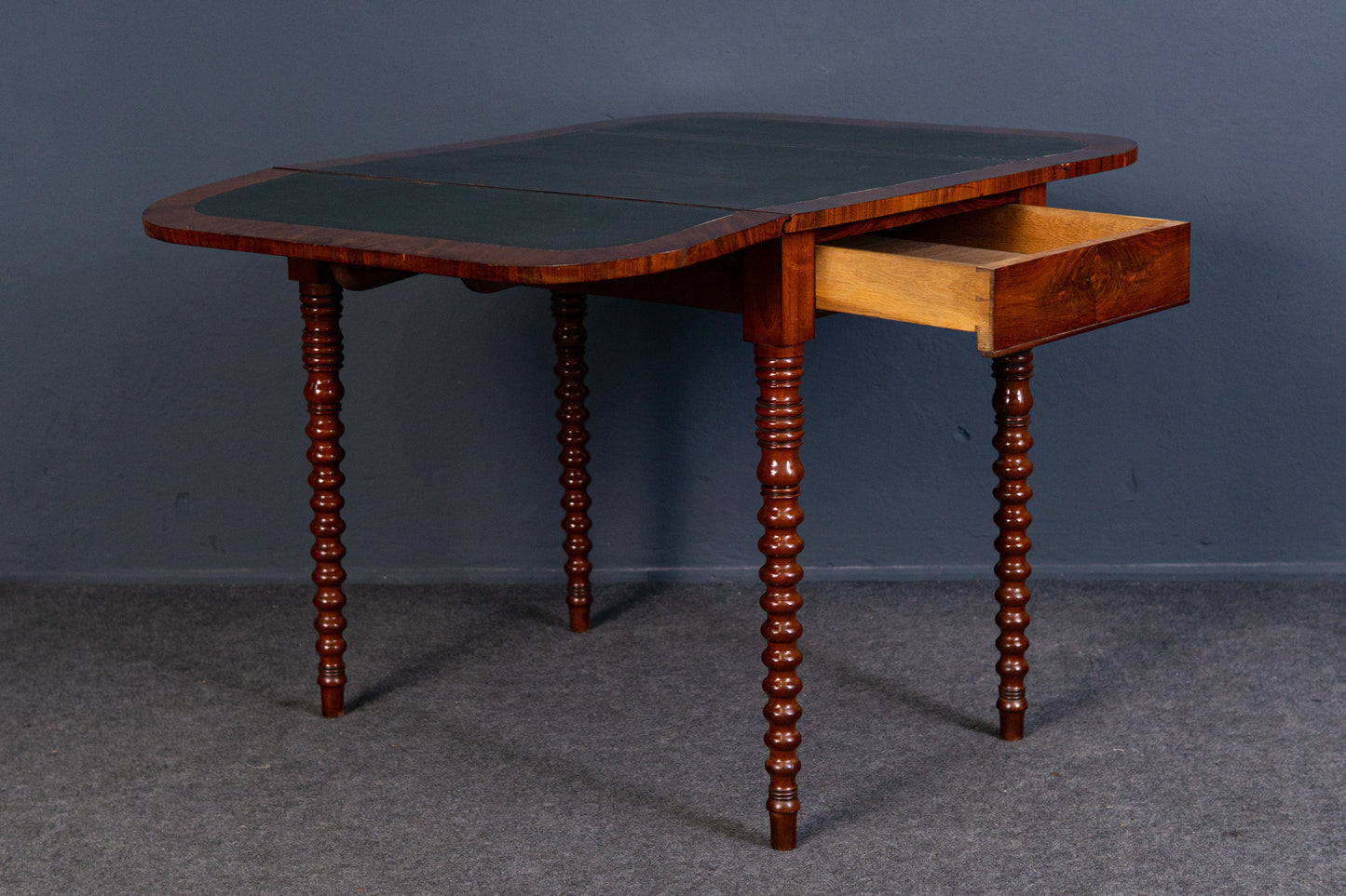 Biedermeier Tisch Spieltisch Stuhl Tafel Büro Alt Antik 2310_0702