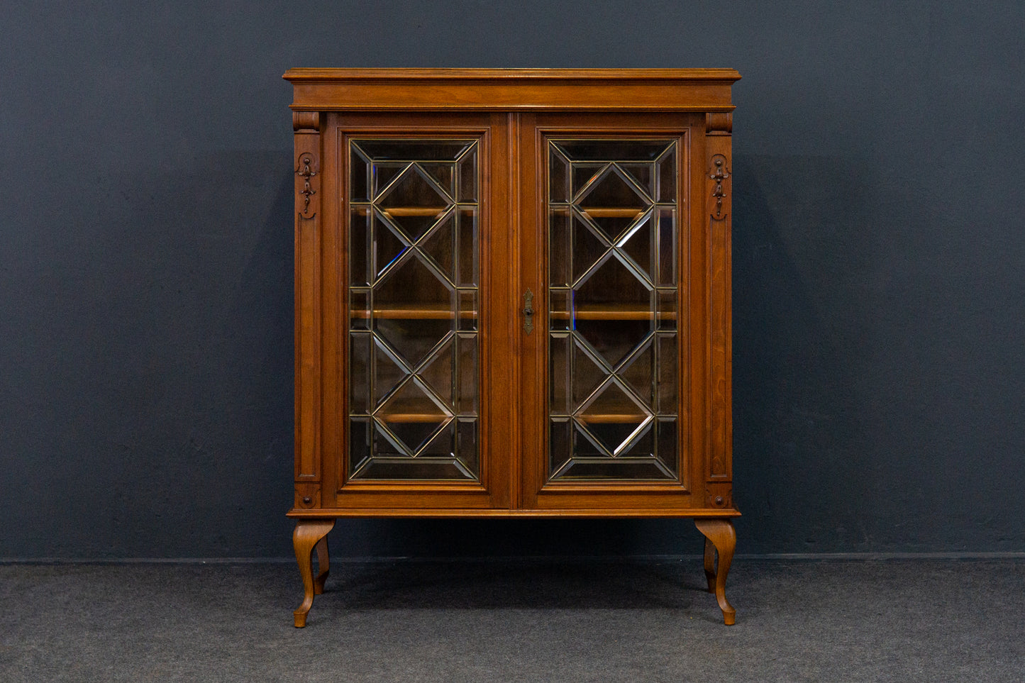 Vitrine Bücherschrank Regal Kommode Schrank Alt Antik 2210_1304