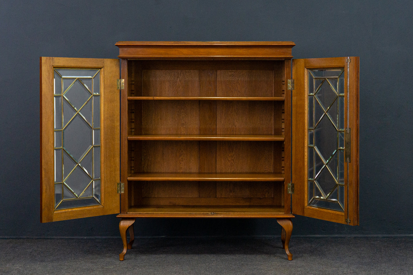 Vitrine Bücherschrank Regal Kommode Schrank Alt Antik 2210_1304
