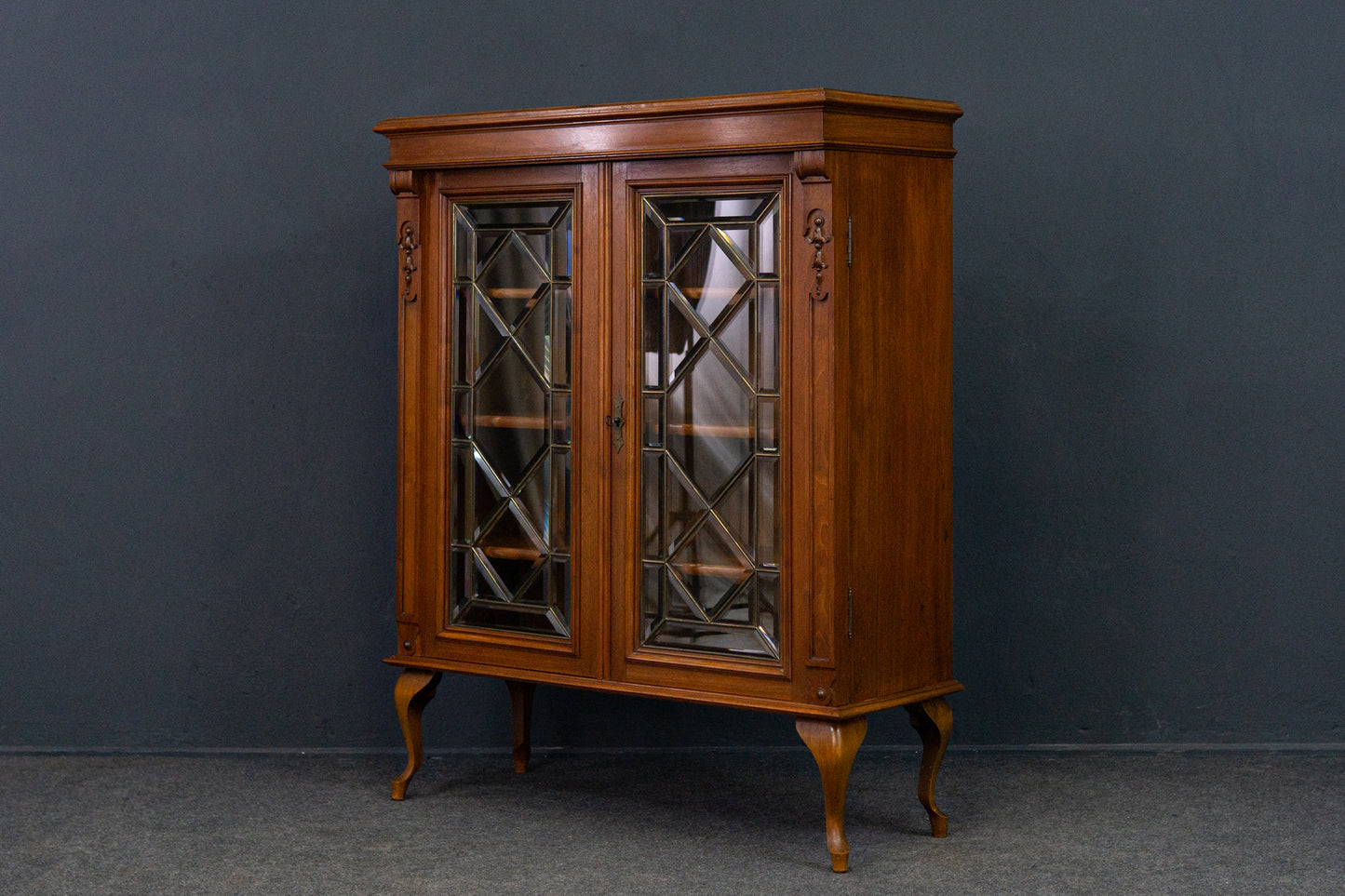 Vitrine Bücherschrank Regal Kommode Schrank Alt Antik 2210_1304