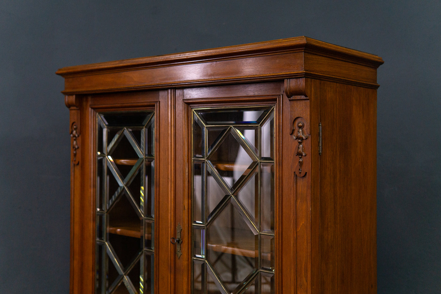 Vitrine Bücherschrank Regal Kommode Schrank Alt Antik 2210_1304