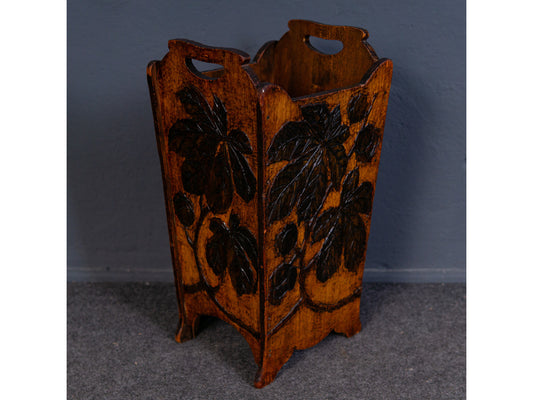 Jugendstil Schirmständer Papierkorb Box Kiste Alt Antik 2310_0704