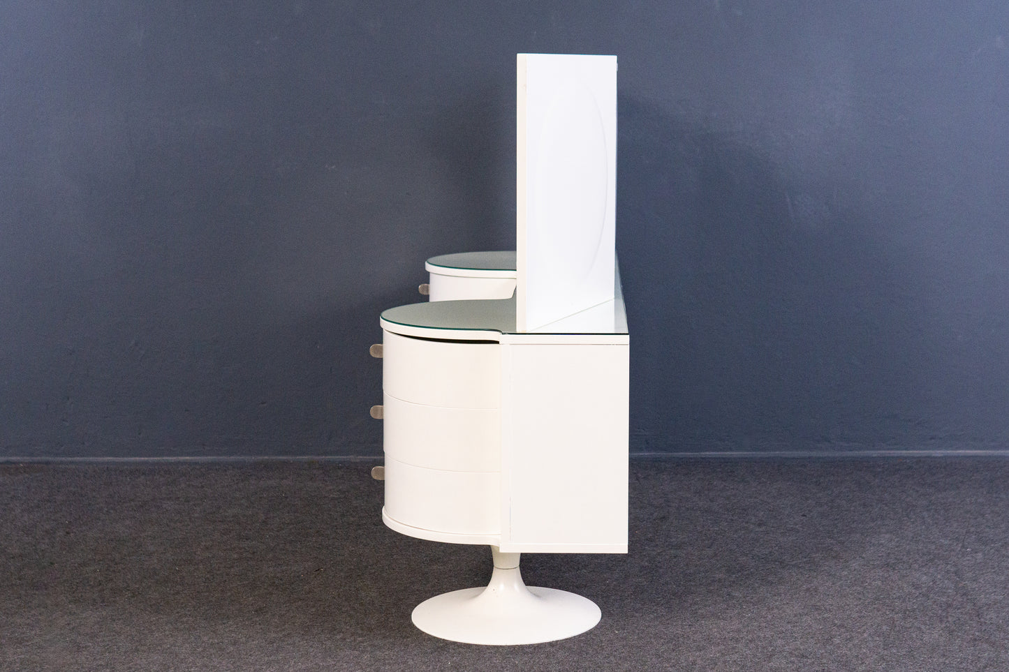 Vintage Kommode Spiegel Hocker Schrank Regal Stuhl 70er MÖBLINGER 2409_2604_a