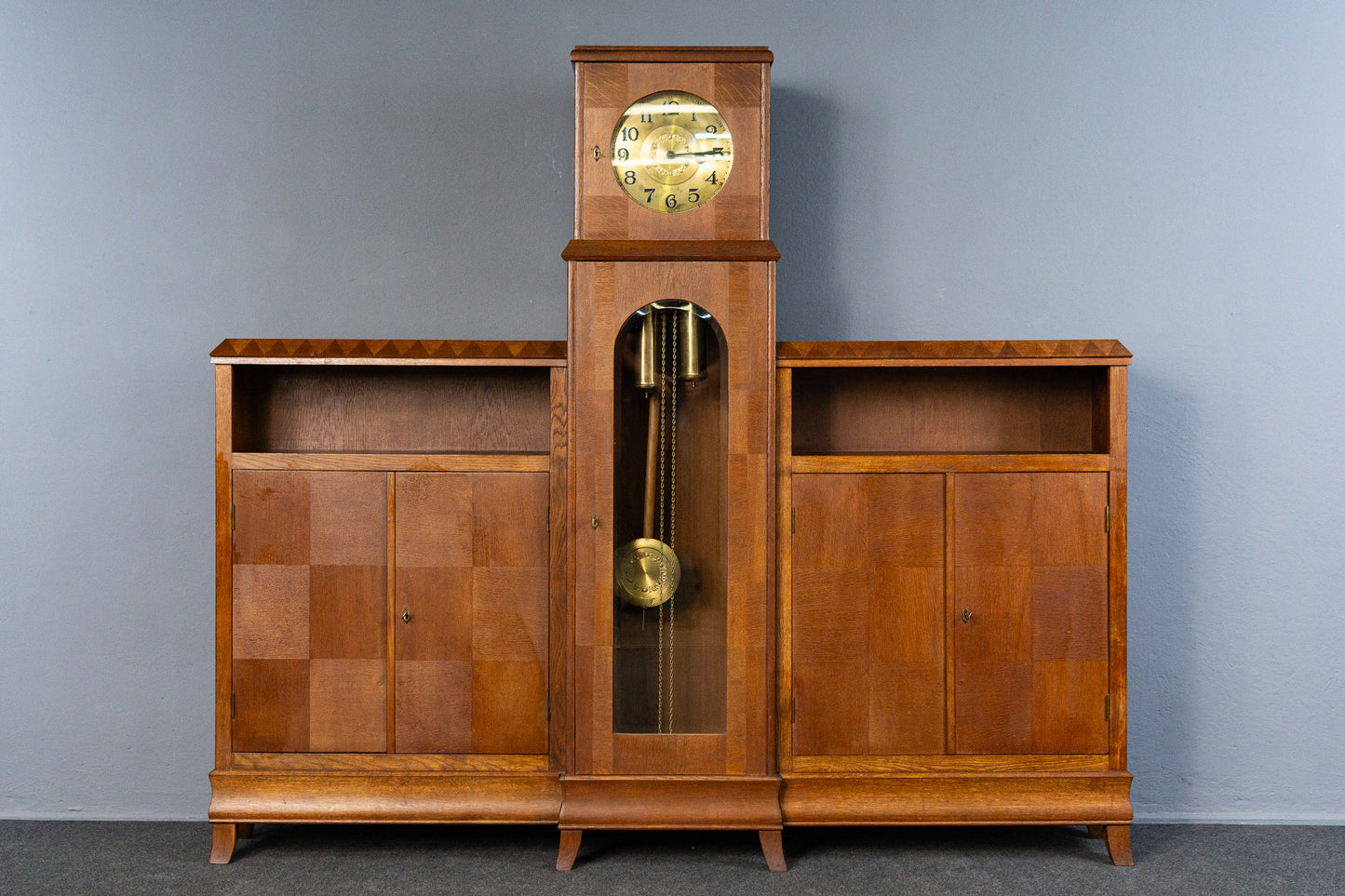 seltener Jugendstil Bücherschrank, Anfang des 20.Jahrhunderts - Schrank Uhr Standuhr Vitrine Kommode Alt Antik MÖBLINGER