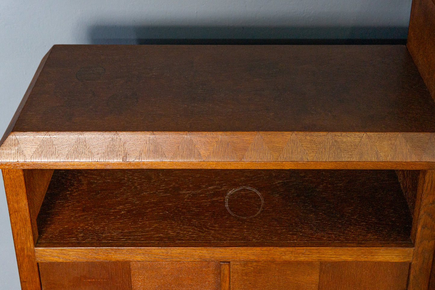 seltener Jugendstil Bücherschrank, Anfang des 20.Jahrhunderts - Schrank Uhr Standuhr Vitrine Kommode Alt Antik MÖBLINGER