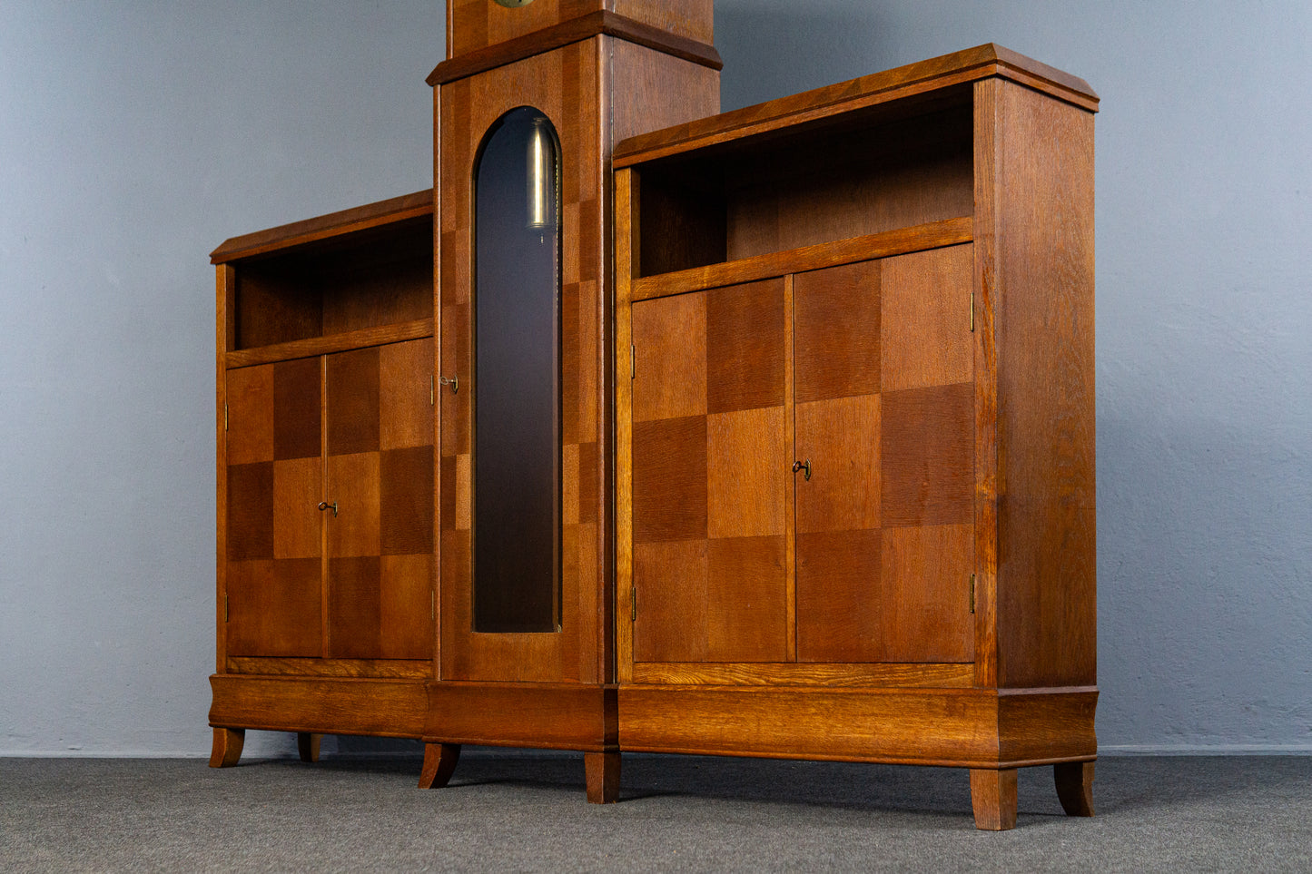 seltener Jugendstil Bücherschrank, Anfang des 20.Jahrhunderts - Schrank Uhr Standuhr Vitrine Kommode Alt Antik MÖBLINGER