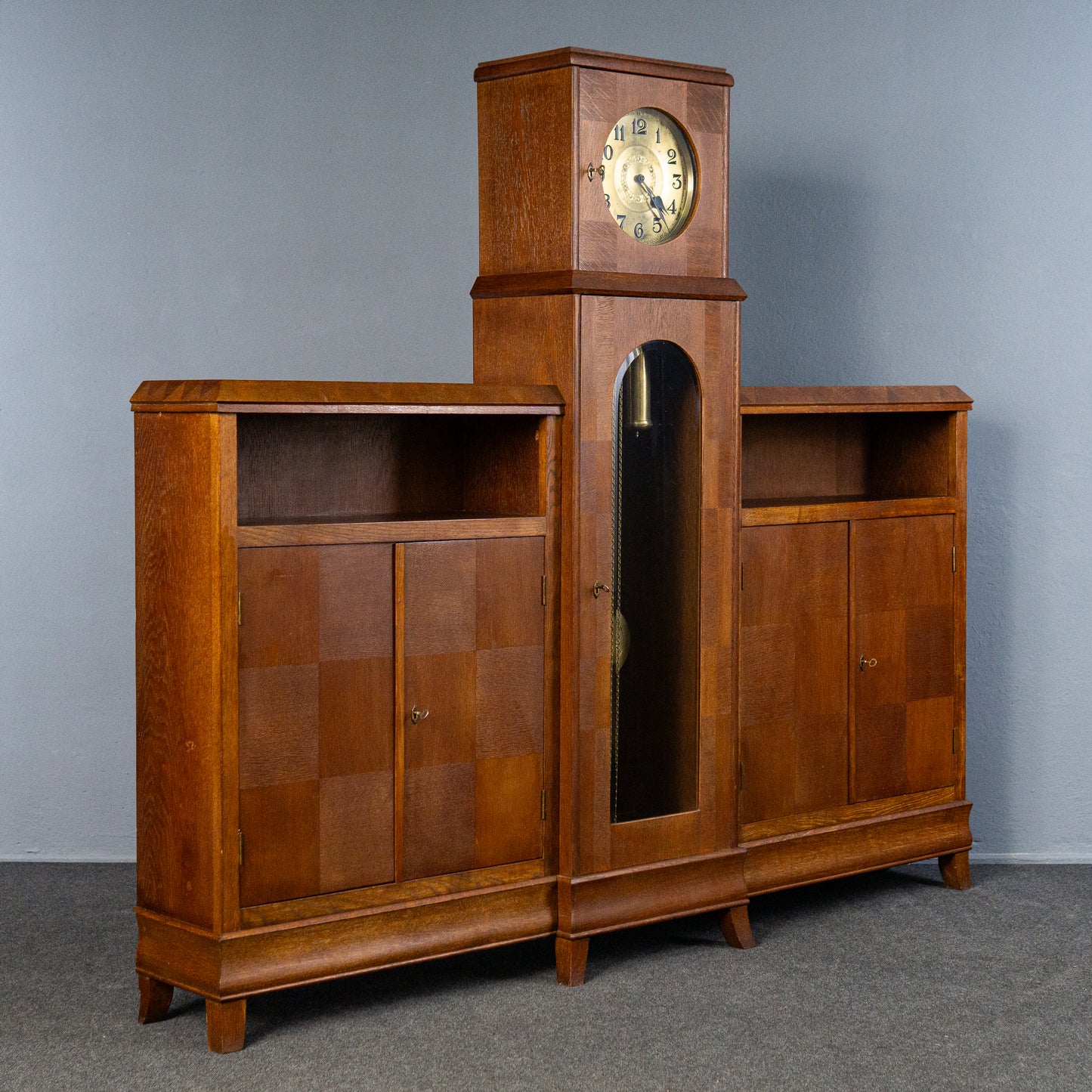 seltener Jugendstil Bücherschrank, Anfang des 20.Jahrhunderts - Schrank Uhr Standuhr Vitrine Kommode Alt Antik MÖBLINGER