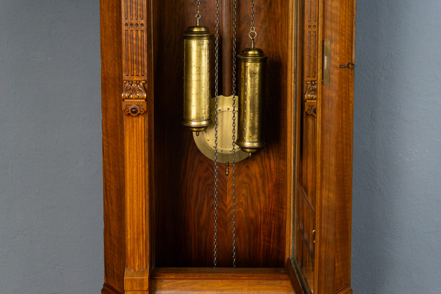 seltene Lenzkirch Eckstanduhr, Gründerzeit Übergang Jugendstil um 1900 - Clock Standuhr Uhr Alt Antik MÖBLINGER