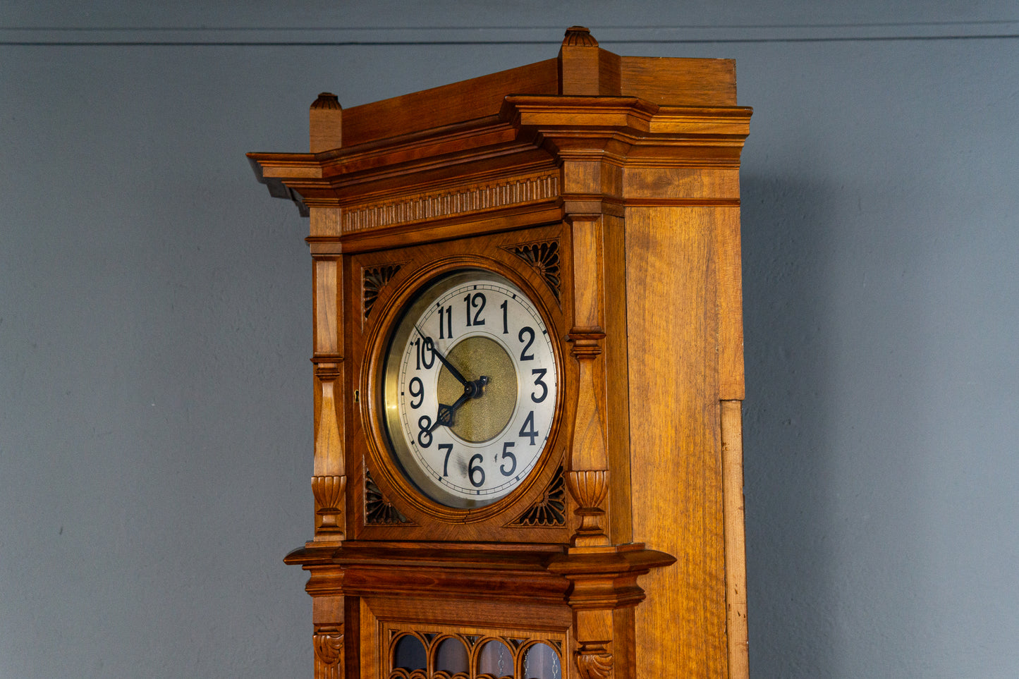 seltene Lenzkirch Eckstanduhr, Gründerzeit Übergang Jugendstil um 1900 - Clock Standuhr Uhr Alt Antik MÖBLINGER