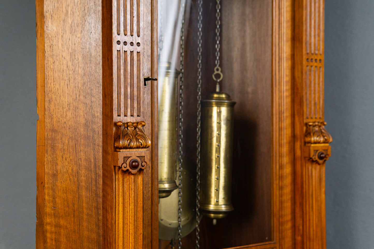 seltene Lenzkirch Eckstanduhr, Gründerzeit Übergang Jugendstil um 1900 - Clock Standuhr Uhr Alt Antik MÖBLINGER