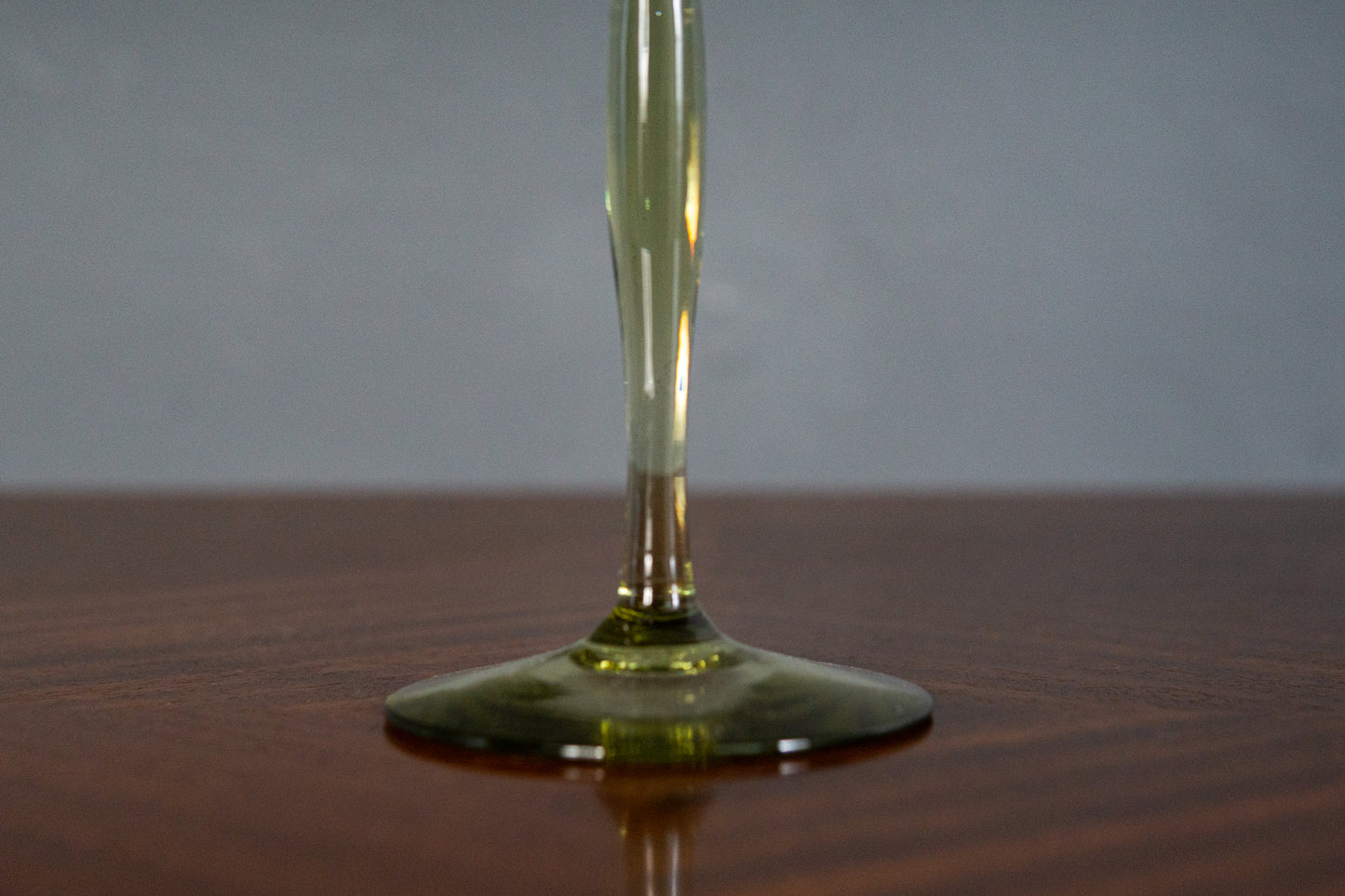 4er Set Theresienthal Weingläser Stengelglas Römer grüner Stiel Jugendstil Art Deco