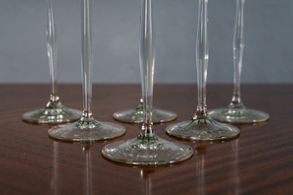 Sehr seltene 6er SetJugendstil Weingläser von Theresienthal - Design Hans Christiansen 1900-1905