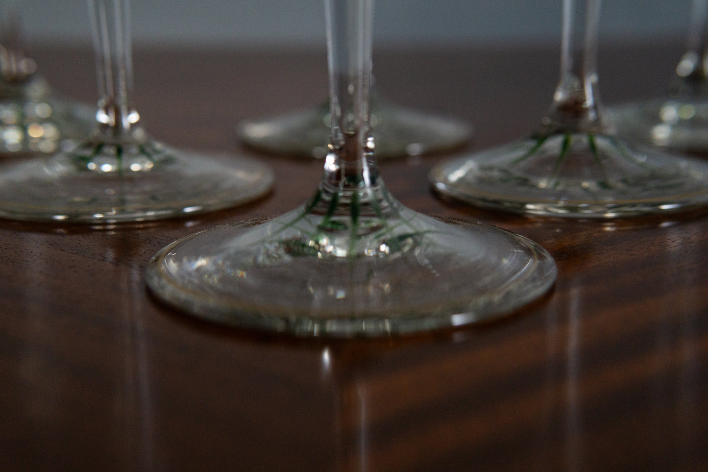 Sehr seltene 6er SetJugendstil Weingläser von Theresienthal - Design Hans Christiansen 1900-1905