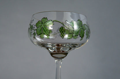 Sehr seltene 6er SetJugendstil Weingläser von Theresienthal - Design Hans Christiansen 1900-1905