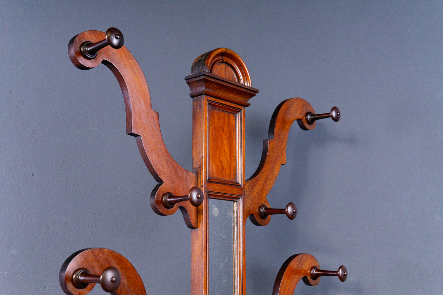 Victorian Garderobe Spiegel Flur Schrank Regal Alt Antik MÖBLINGER 2410_0903