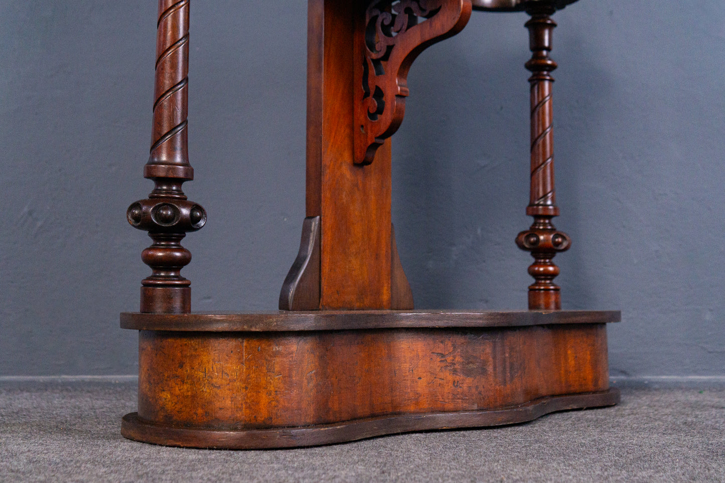 Victorian Garderobe Spiegel Flur Schrank Regal Alt Antik MÖBLINGER 2410_0903