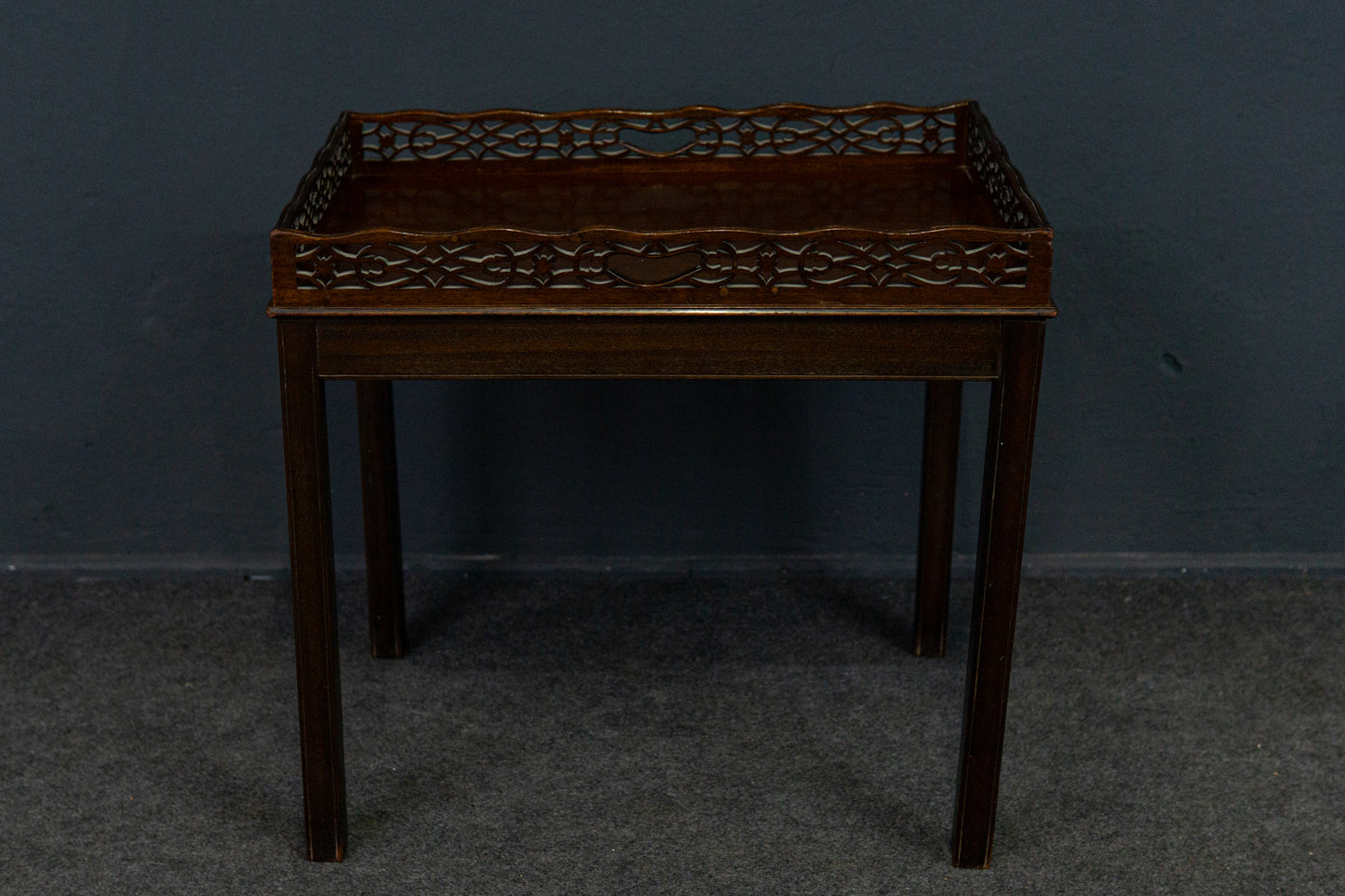 Beistelltisch Tablett Table Satztisch Alt Vintage 2210_2705