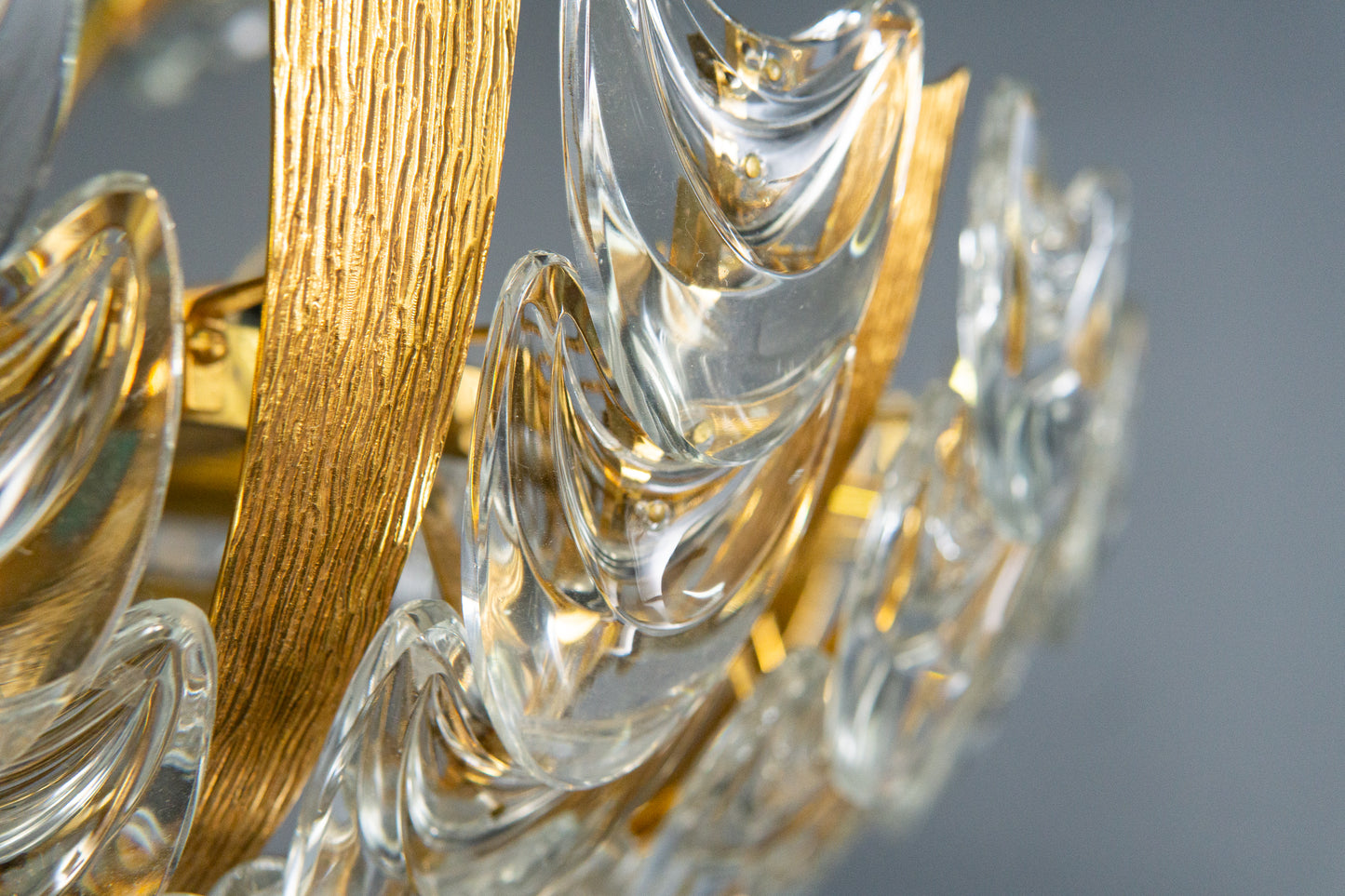 seltener Mid-Century Kronleuchter von Palwa, 1960er Jahre - exklusive Leuchte Glas Lampe Deckenleuchte Vintage Alt MÖBLINGER