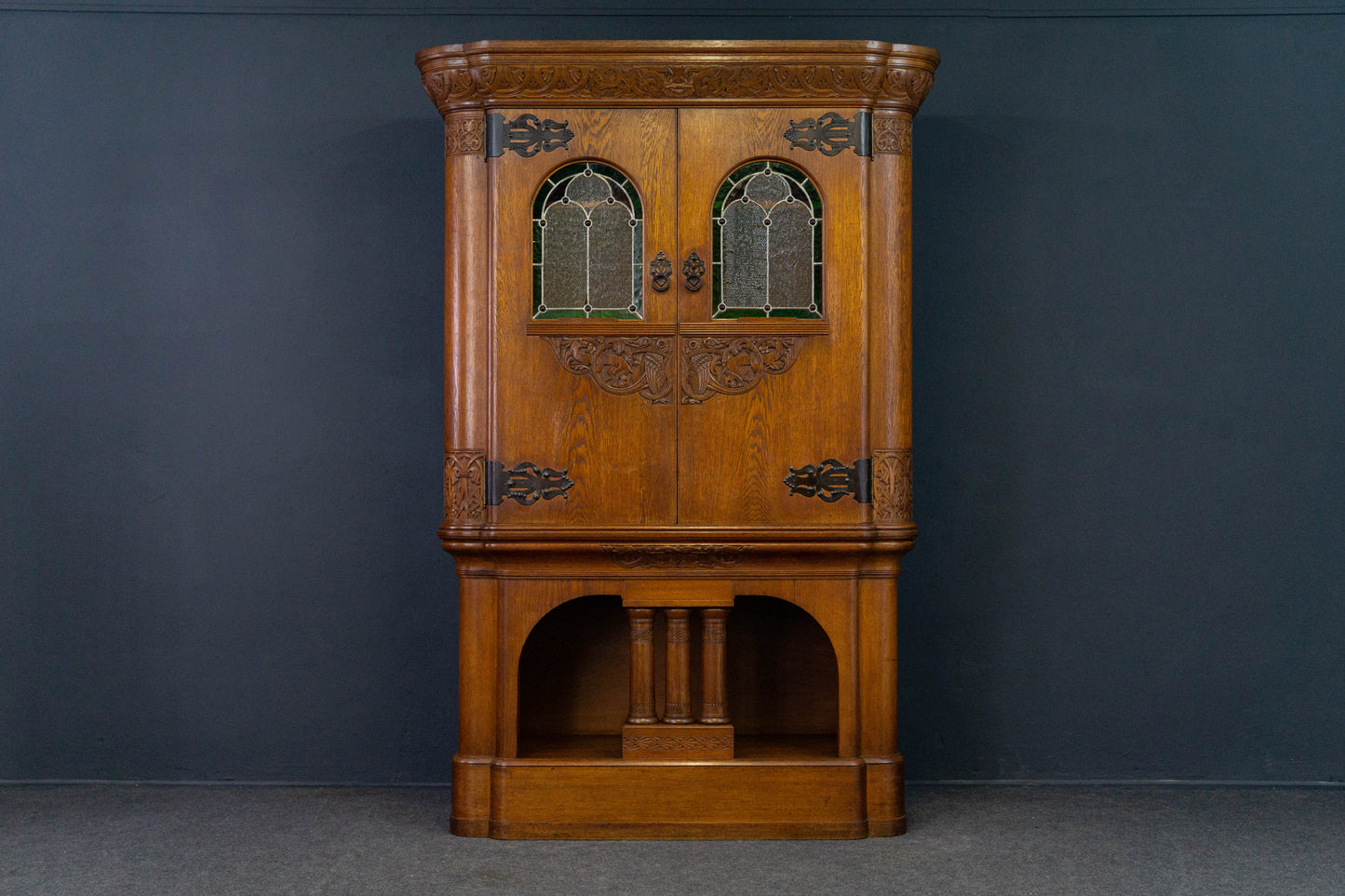 Bücherschrank Kabinett Buffet Regal Anrichte Alt Antik 2211_0603