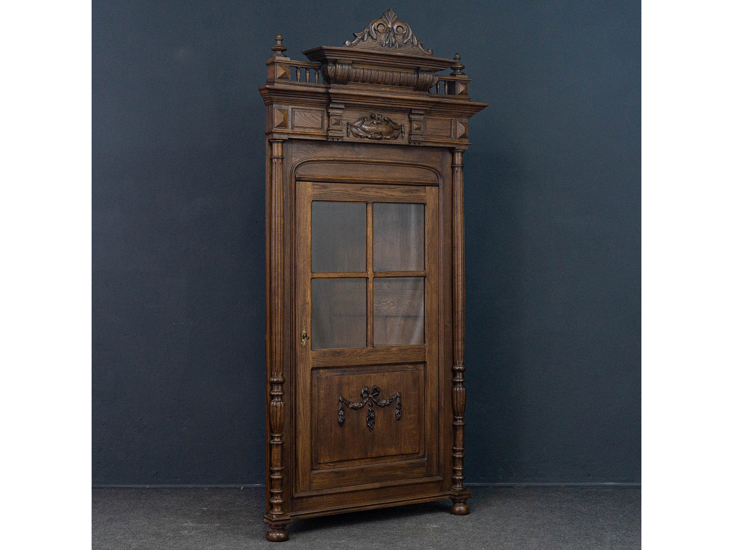 Eckschrank Buffet Schrank Regal Gründerzeit Alt Antik 2211_0604