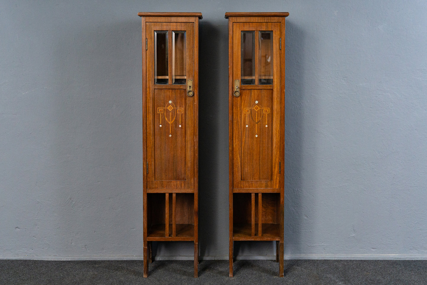 Elegante Jugendstil Pfeilerschränke, Anfang des 20.Jahrhunderts - Kommode Schränke Anrichte Buffet Sofa Alt Antik MÖBLINGER