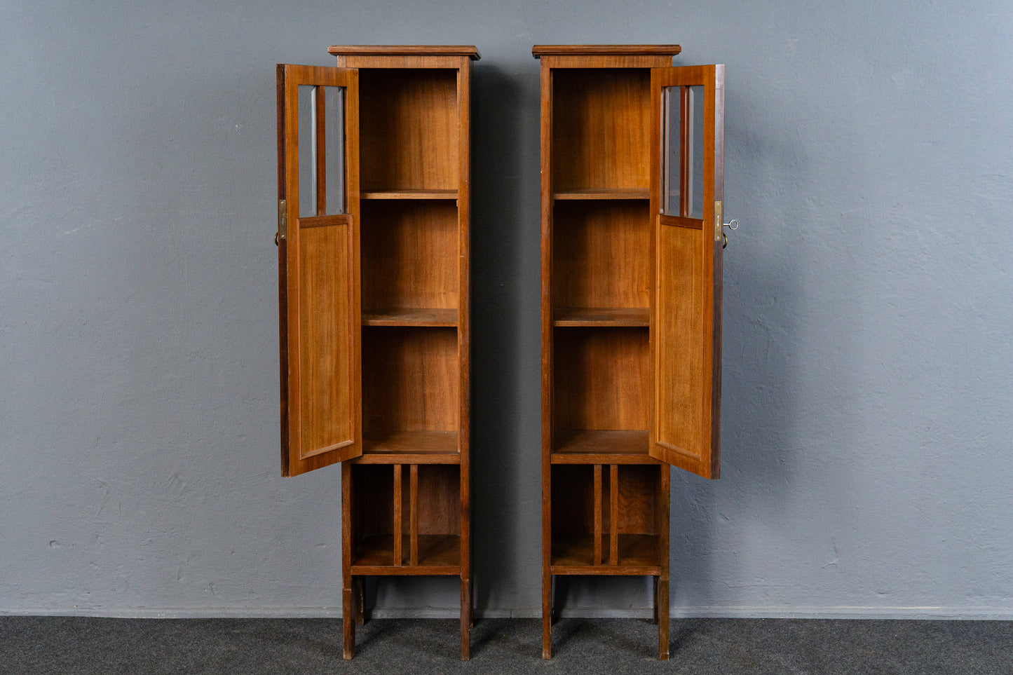 Elegante Jugendstil Pfeilerschränke, Anfang des 20.Jahrhunderts - Kommode Schränke Anrichte Buffet Sofa Alt Antik MÖBLINGER