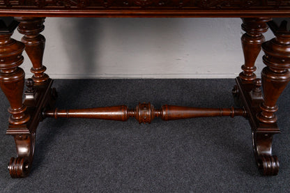 Gründerzeit Antik Tisch Stuhl Bank Hocker Table Salon MÖBLINGER 2410_2101