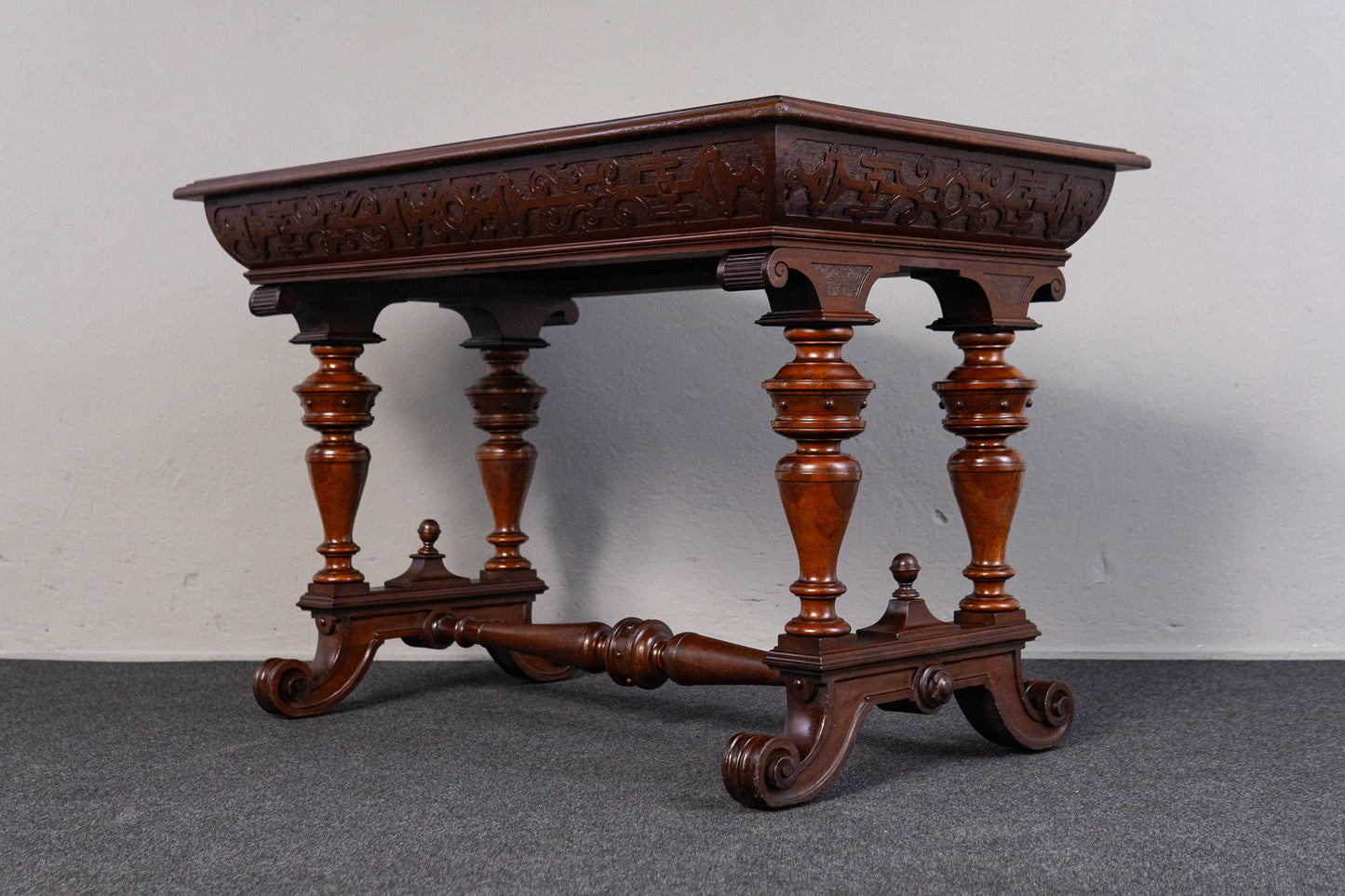 Gründerzeit Antik Tisch Stuhl Bank Hocker Table Salon MÖBLINGER 2410_2101