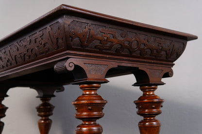 Gründerzeit Antik Tisch Stuhl Bank Hocker Table Salon MÖBLINGER 2410_2101