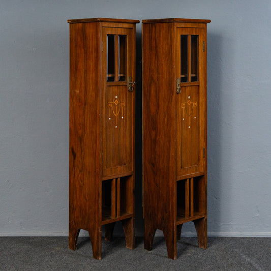 Elegante Jugendstil Pfeilerschränke, Anfang des 20.Jahrhunderts - Kommode Schränke Anrichte Buffet Sofa Alt Antik MÖBLINGER