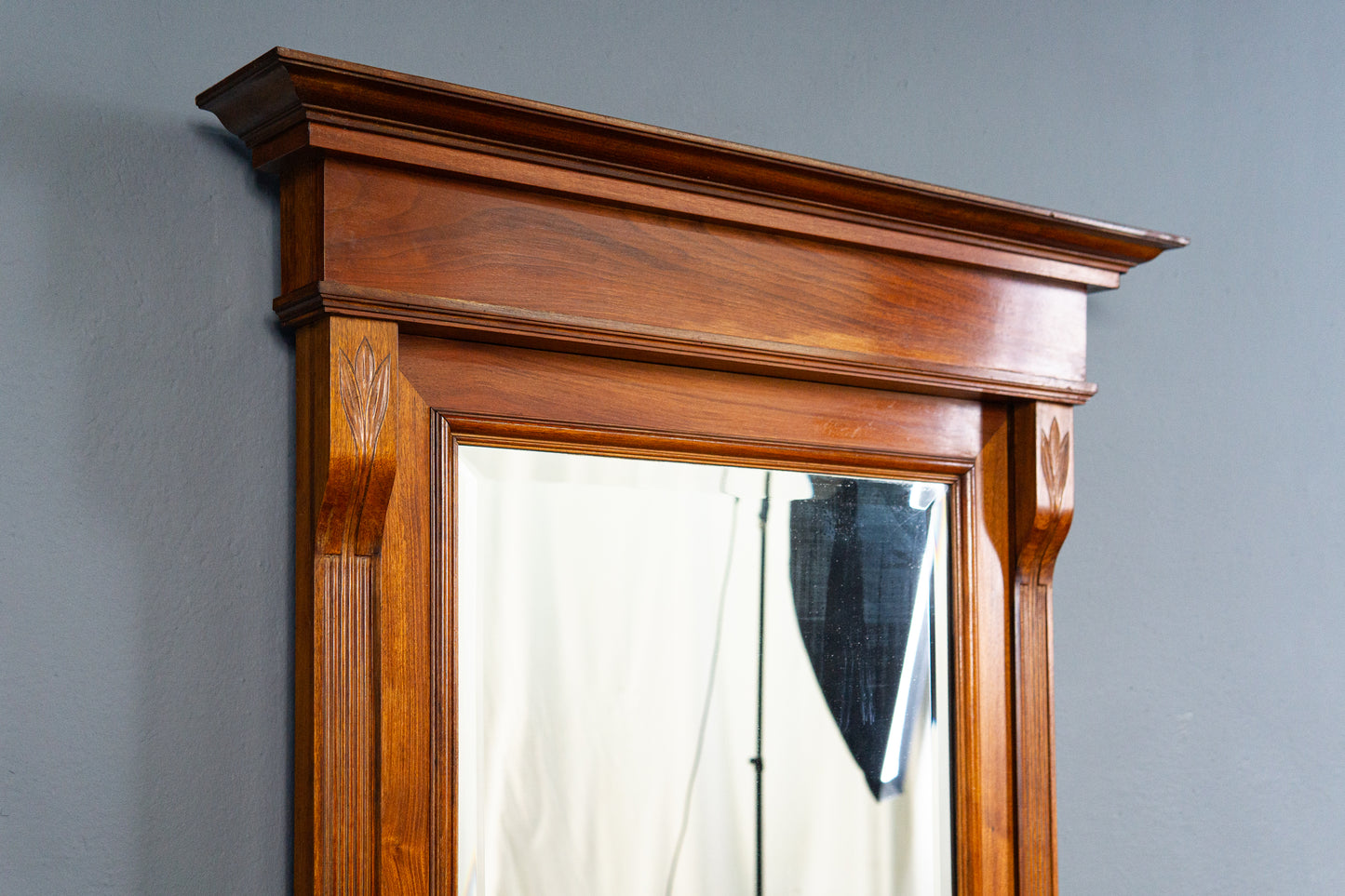 Eleganter Großer Jugendstil Spiegel mit Konsole, Anfang des 20.Jahrhunderts - Wandspiegel Flur Garderobe Mirror Alt Antik MÖBLINGER