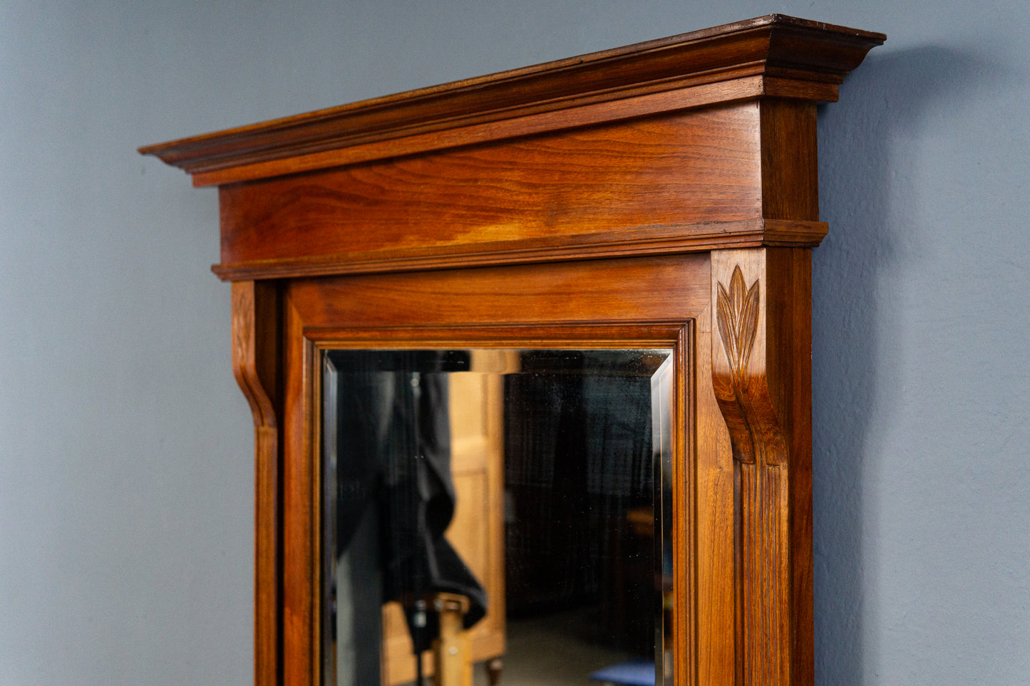 Eleganter Großer Jugendstil Spiegel mit Konsole, Anfang des 20.Jahrhunderts - Wandspiegel Flur Garderobe Mirror Alt Antik MÖBLINGER