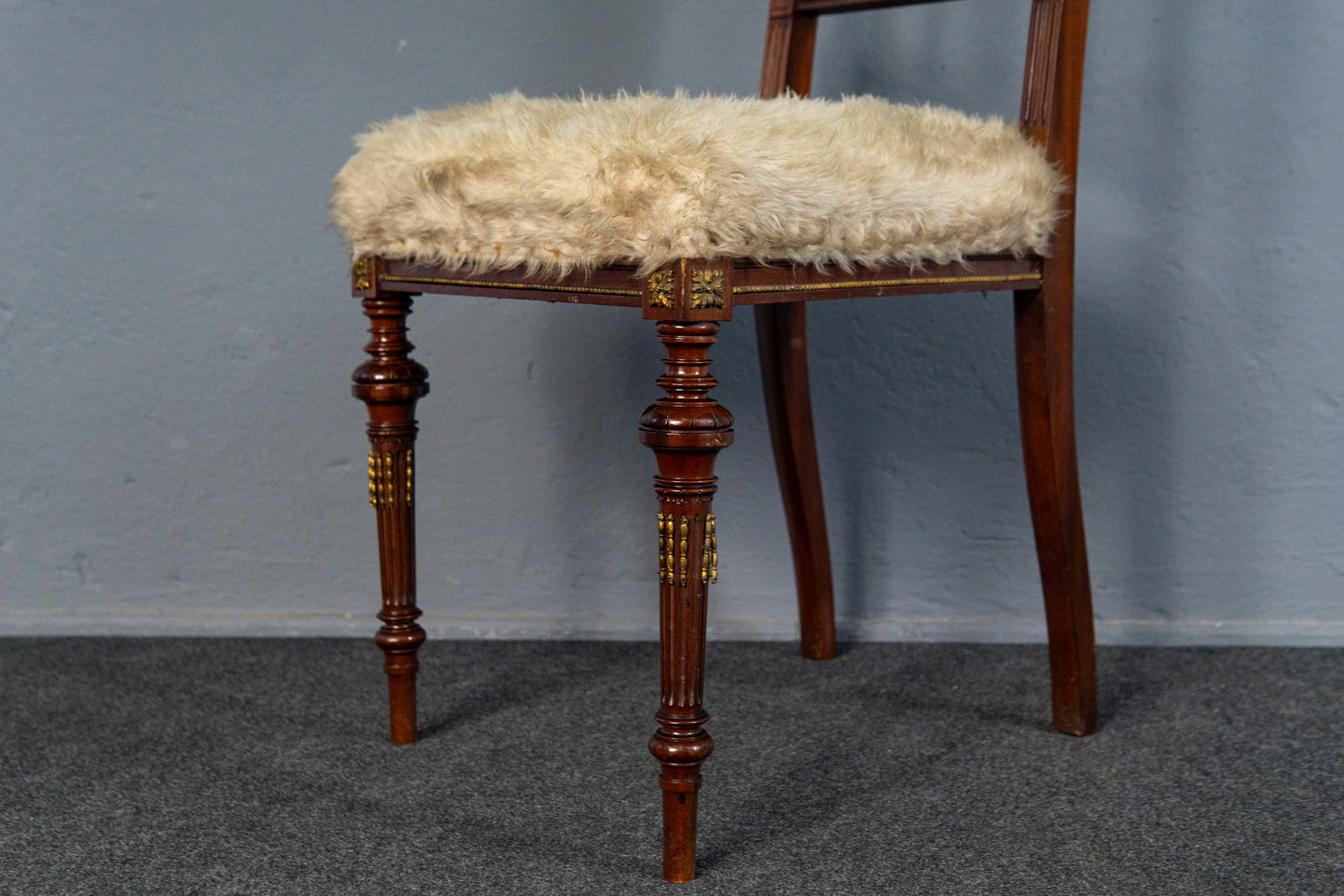 Feiner Neo Empire Stuhl, um 1880 - Sessel Sitz Chair Sofa Tisch Alt Antik MÖBLINGER